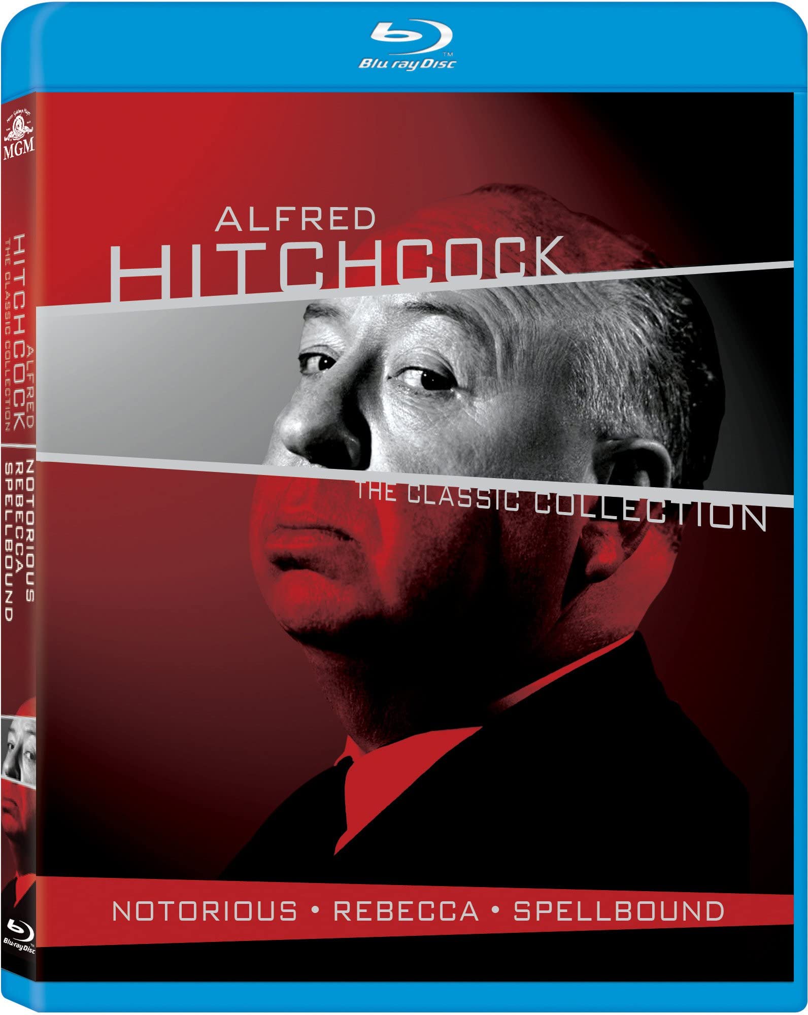 MGM 90TH Anniversary Edition: Notorious / Rebecca / Spellbound [Blu-ray] Alfred Hitchcock Classic Collection, Cary Grant, Gregory Peck, Ingrid Bergman [Region 1/A]