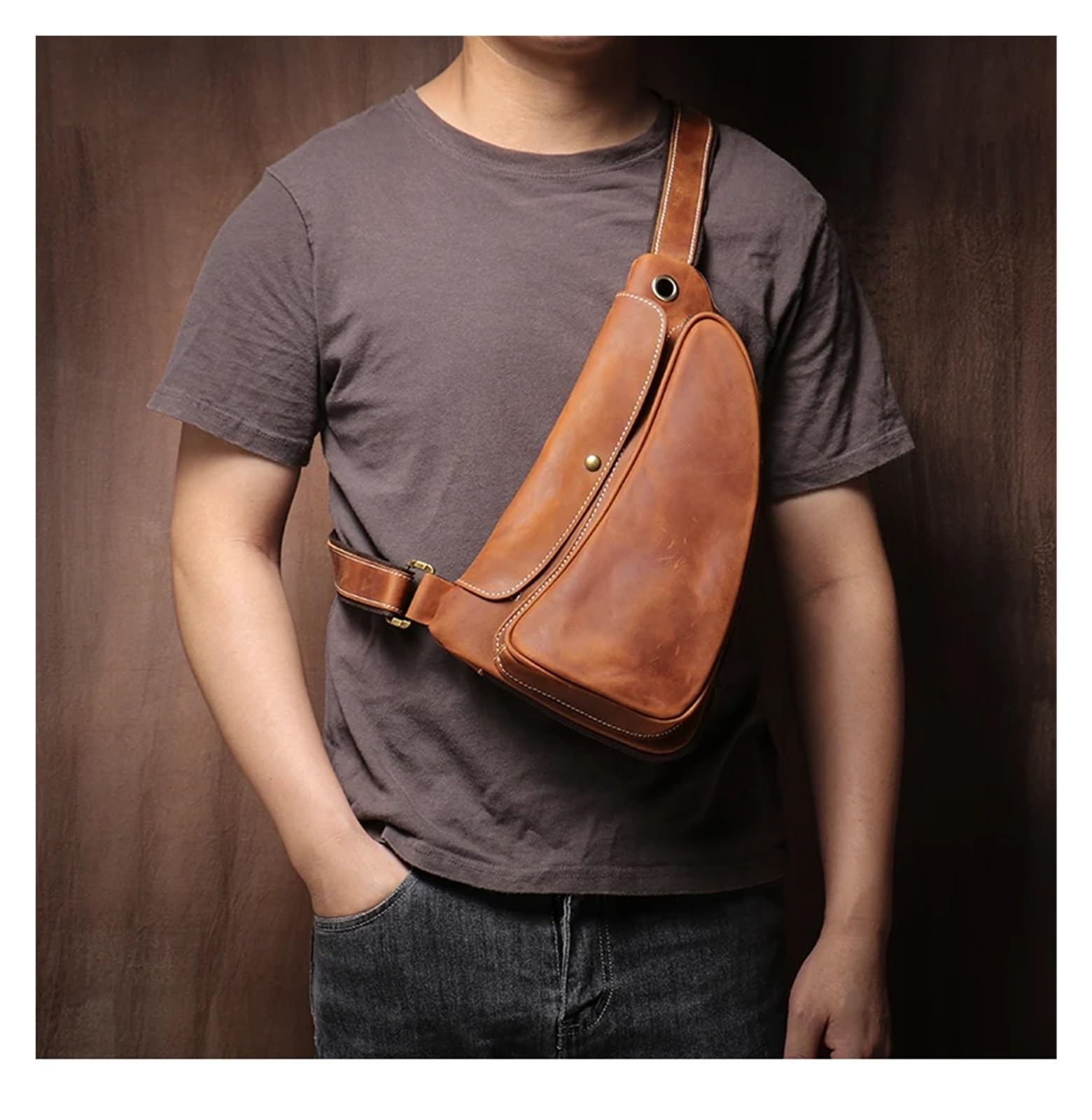 Bolso Pecho Hombre Bolso Bandolera for Hombre, Bolso Cruzado for Senderismo al Aire Libre, Bolsos Deportivos