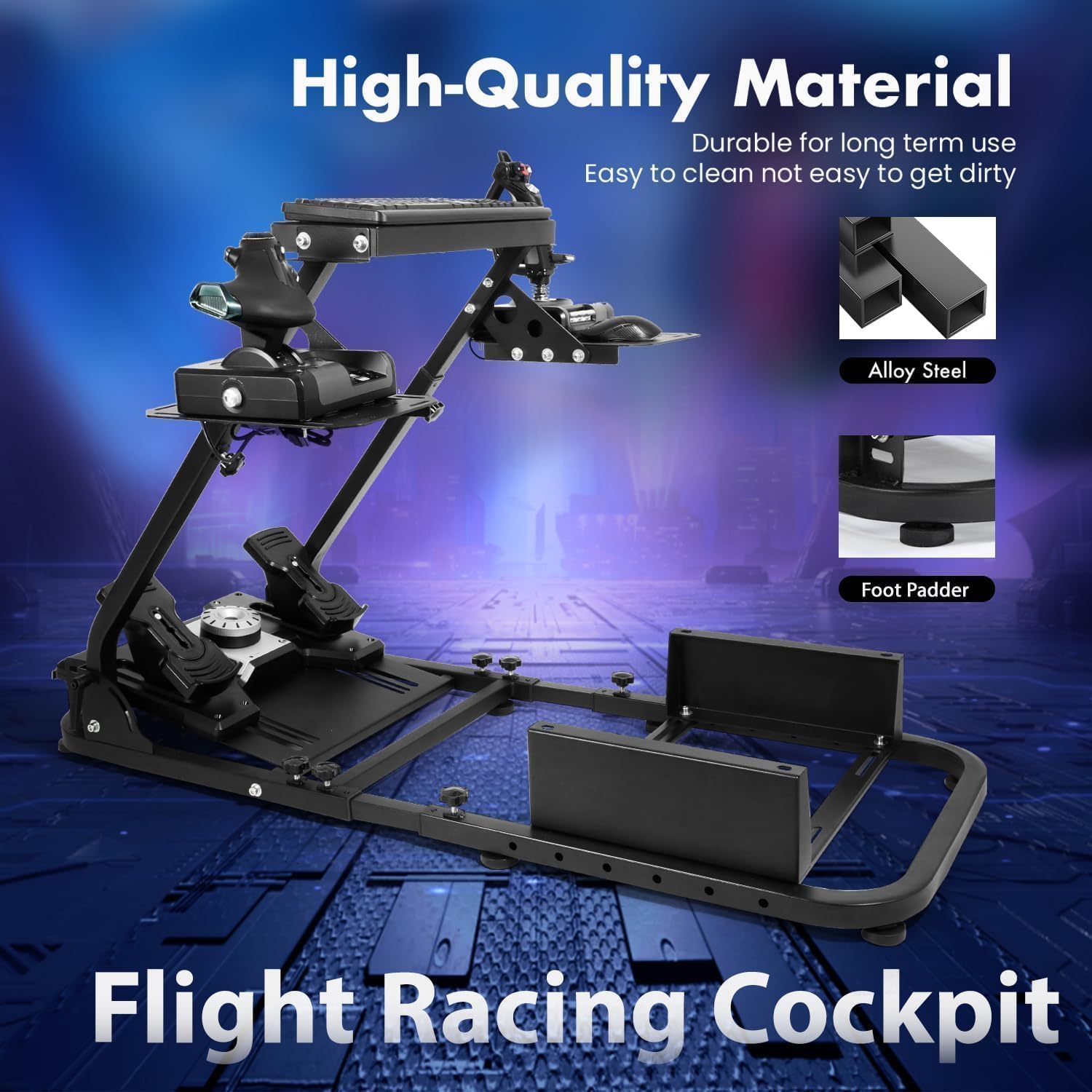 Logitech G25 G27 Simulator Marada Adjustable Flight Sim Stand - Racing ...