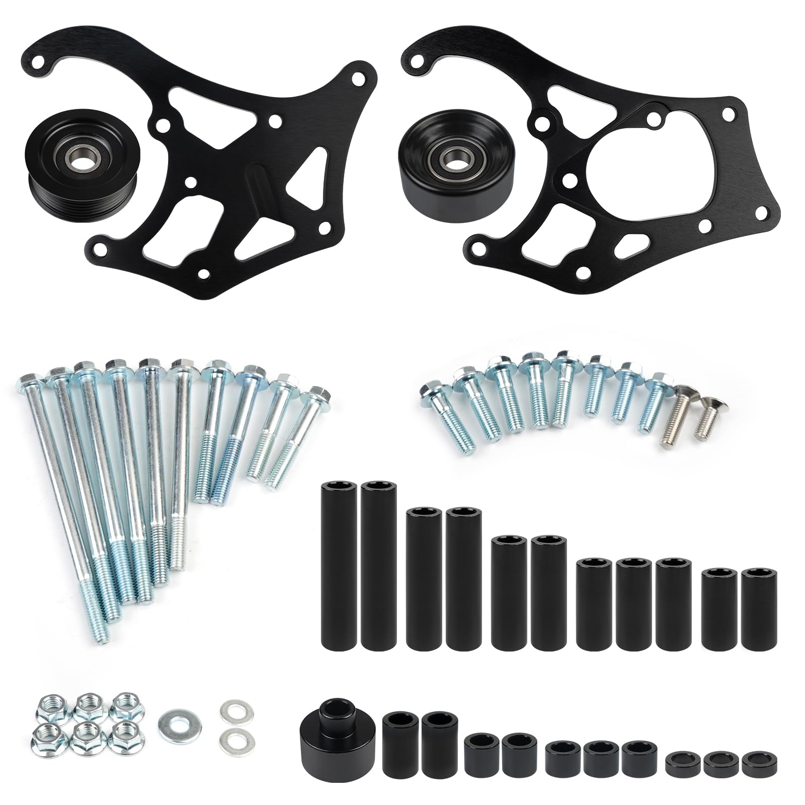 Donpida for LS A/C Air Conditioner Compressor Bracket Kit for Sanden 508 Compatible with Chevrolet GM LSX LS1 LM7 LR4 LQ4 L59 LQ9 LM4 L33 L92 L76 LY2