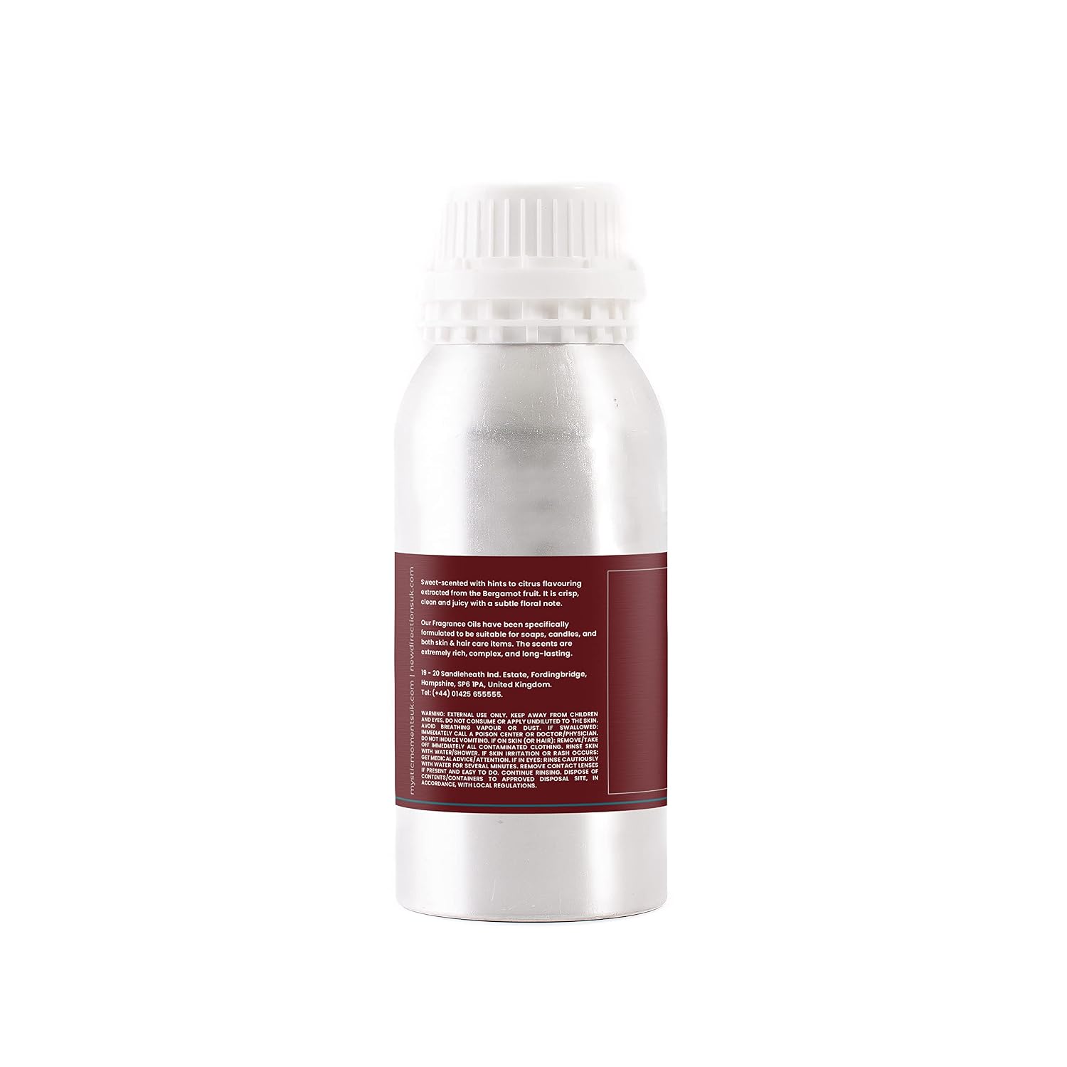 Mystic Moments | Bergamot Fragrance Oil - 1Kg - Perfect for Soaps, Candles, Bath Bombs, Oil Burners, Diffusers and Skin & Hair Care Items