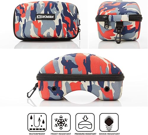 Miniatura 6 de XCMAN Funda rígida de EVA para gafas de esquí que se adapta a todas las formas y tamaños de gafas de esquí