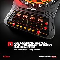 Vista 4 de Arachnid Cricket Pro Tournament-Quality Dartboard with 35 Games and 318 Variations (6 Cricket Games)