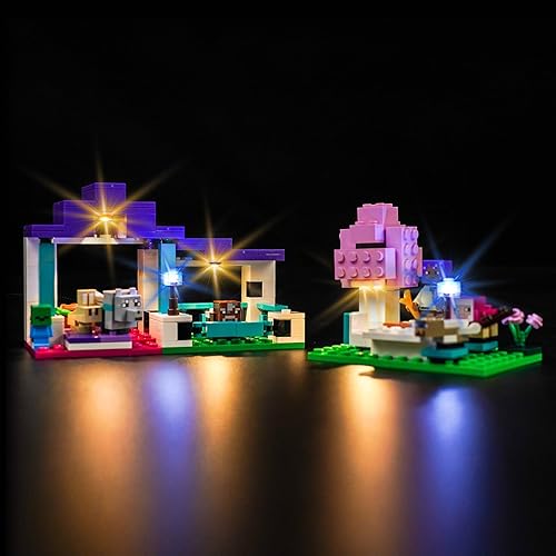 VONADO Kit de luz LED para Lego Minecraft The Animal Sanctuary 21253 (solo luces, sin modelos) Juego de iluminación creativa Accesorios compatibles