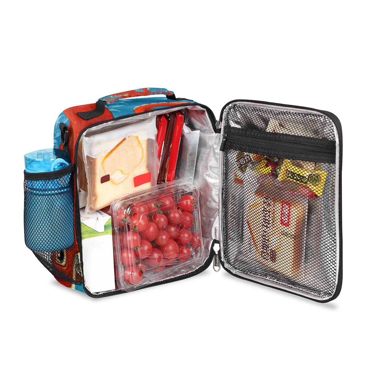 Borsa termica per il pranzo, riutilizzabile, con motivo a forma di