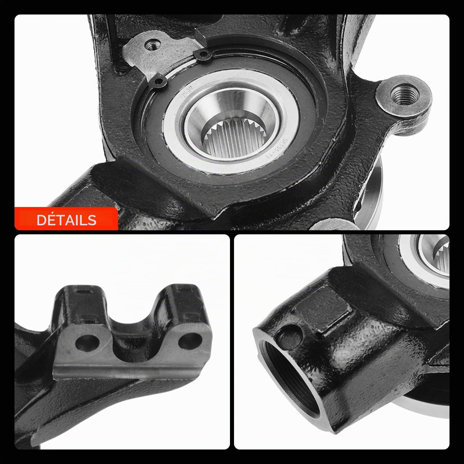 Frankberg Roulement de roue de moyeu de direction avant gauche 330785 | Compatible avec: C4 II NC, C4 II Saloon NC, Berlingo Box/MPV B9, C4 I Box/Hayon LR, C4 I LC, Partenaire Combispace 5 G