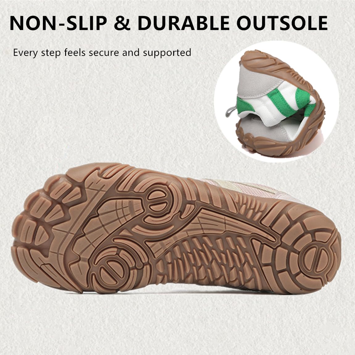 Unisex Barefoot Zapatillas Anchos Minimalista Drop Cero Hombre Mujer Ligera Transpirable y Antideslizante Zapatillas de Trail Running,Tallas:36-46 EU