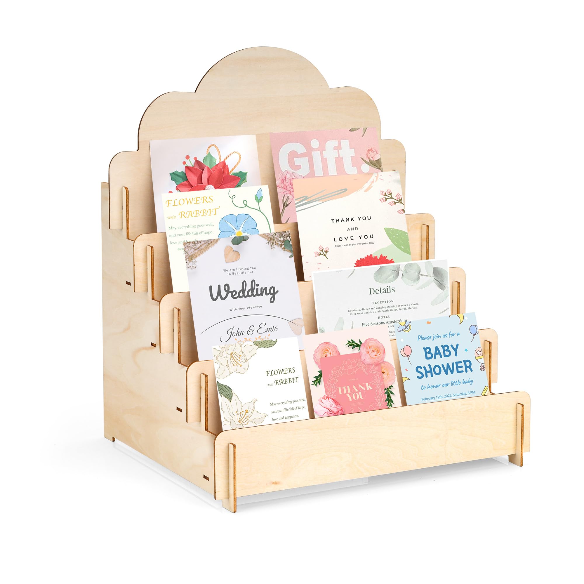 Présentoir de cartes postales pour marchés artisanaux et comptoirs de créateurs