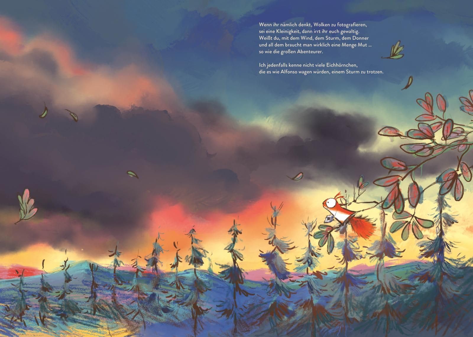 Alfonso und die Wolken: Ein Eichhörnchen-Bilderbuch über Mut und das Wunder Wetter