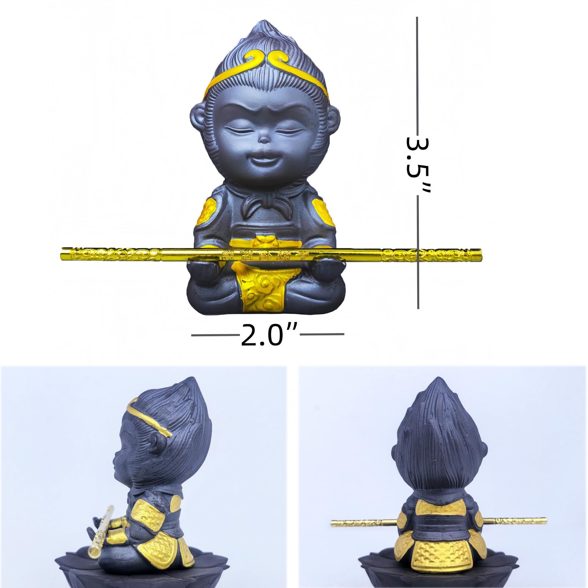 SpringSmart Aquarium Fish Ornament Su WuKong (2PACK), Mix Color - Image 2