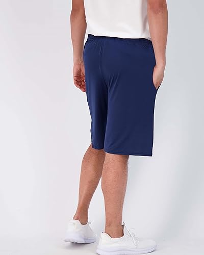 Miniatura 3 de Real Essentials - Paquete de 5 shorts deportivos para hombre, shorts de rendimiento deportivo con tela Dry-Fit resistentes al sudor