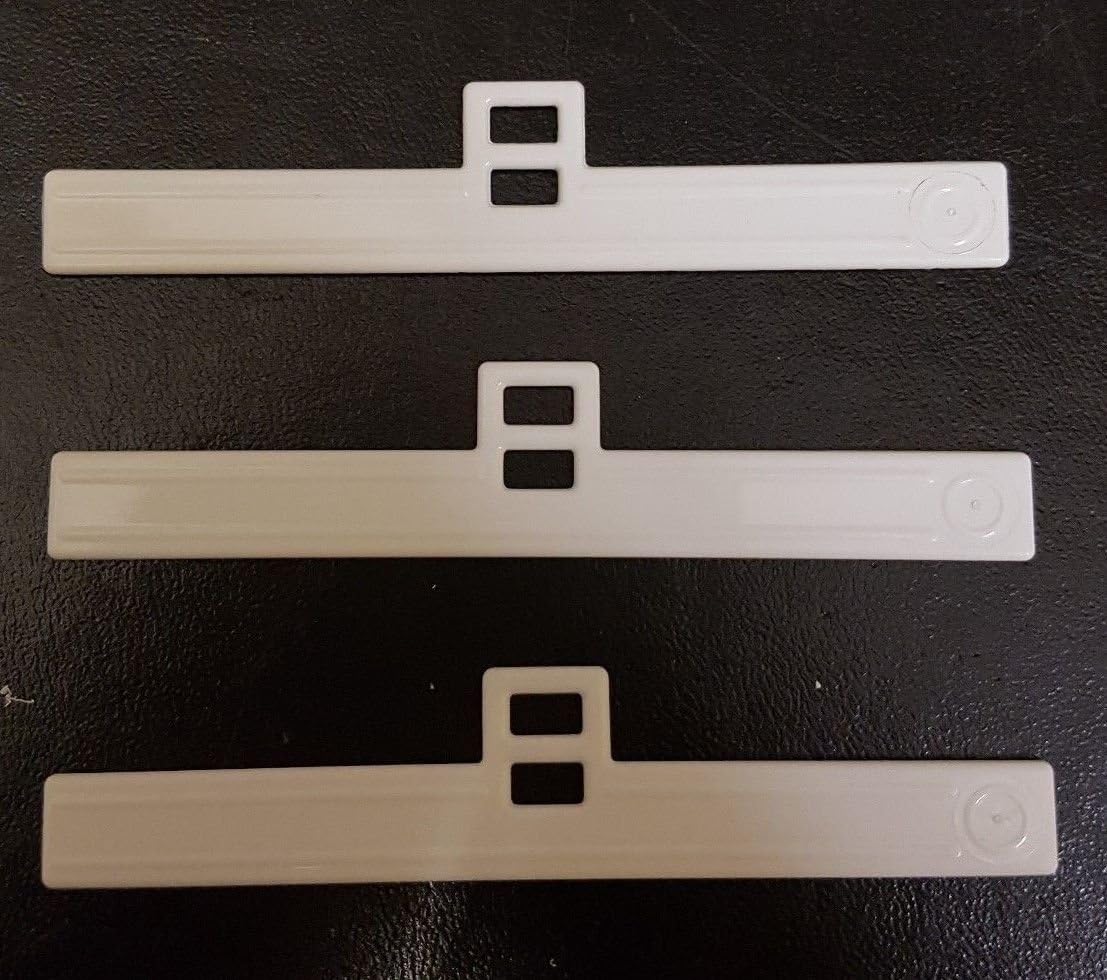 GCH 10 X Twin Hole Vertical Blind Slat Hangers White 3 1/2" / 89mm