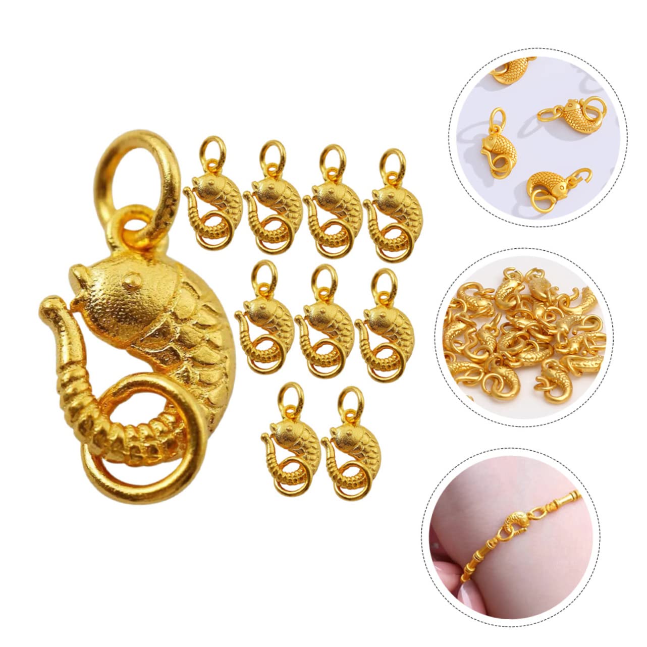 SHINEOFI 20pezzi Chiusure Per Collane e Braccialetti Da Chiusura Unica e Versatile Per Creazioni Di Gioielli Fai Da Te Superficie Liscia e Lavorazione Fine