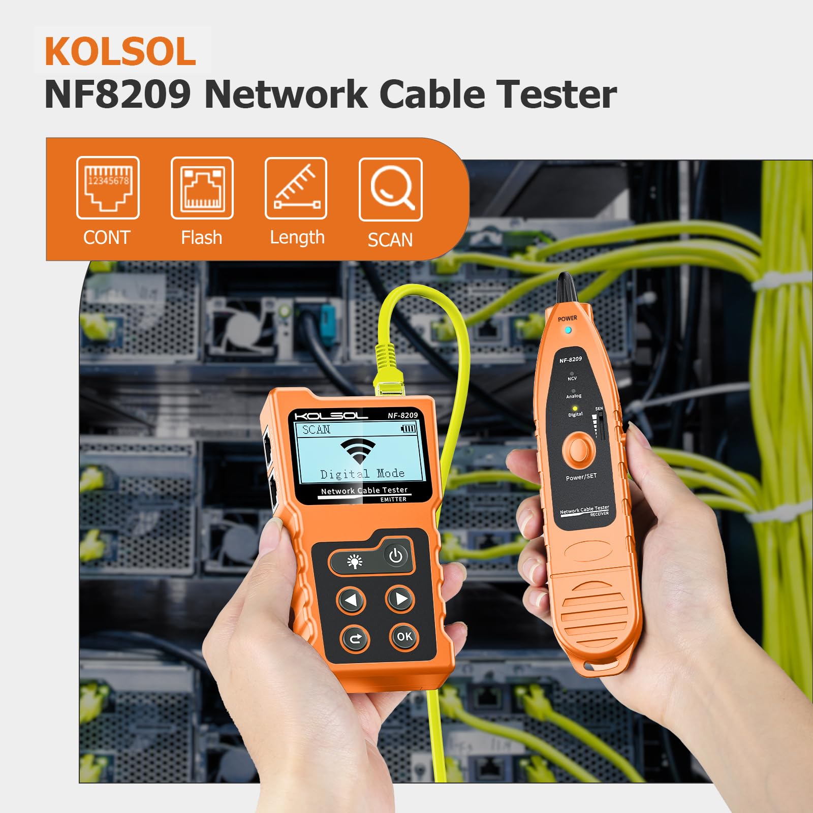 Network Cable Tester - PoE & Fault Detection -2 Network Cable Tester - PoE & Fault Detection -2