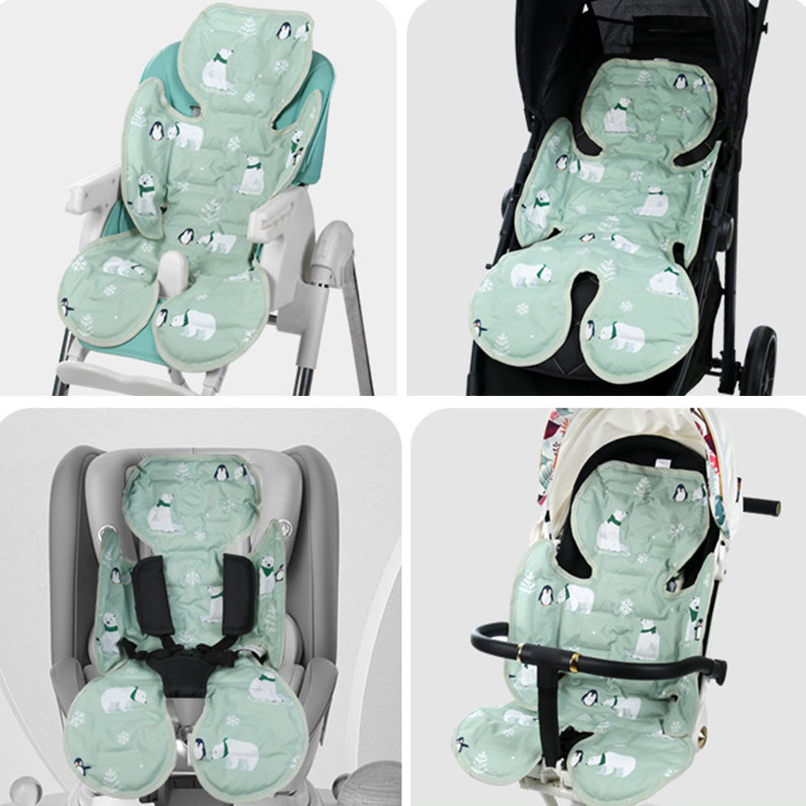Baby-autostoel Koeler Pad, Koel Autostoelkussen Universeel Ademend Autostoelkussen voor Kinderwagen met 3 Snelheden Verstelbare Ventilatoren en USB-interface, Koelstoelhoes voor