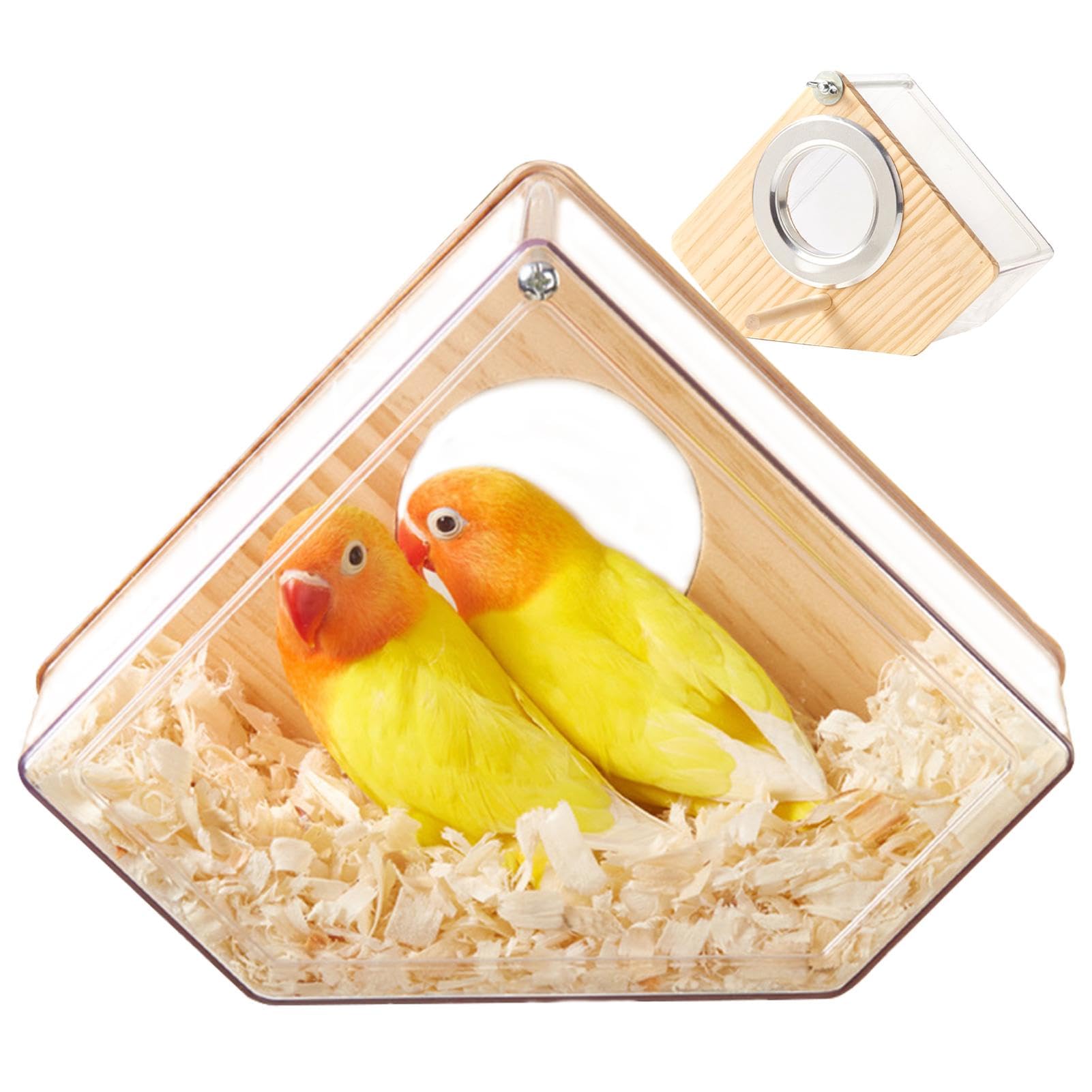 Amazon.co.jp: インコの巣箱、鳥の巣箱, オカメインコの交尾