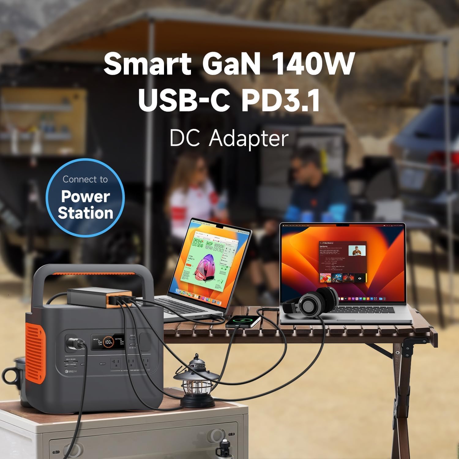 KFD 156W Ladestation 140W USB C Auto Ladegerät Zigarettenanzünder KFZ Netzteil für MacBook Air 13" 15" M4 2025 2024 Pro 16" 14" Surface Book 3 DC 12V-24V Laptop PKW PD3,1 Multi-Port-Laden Car Charger