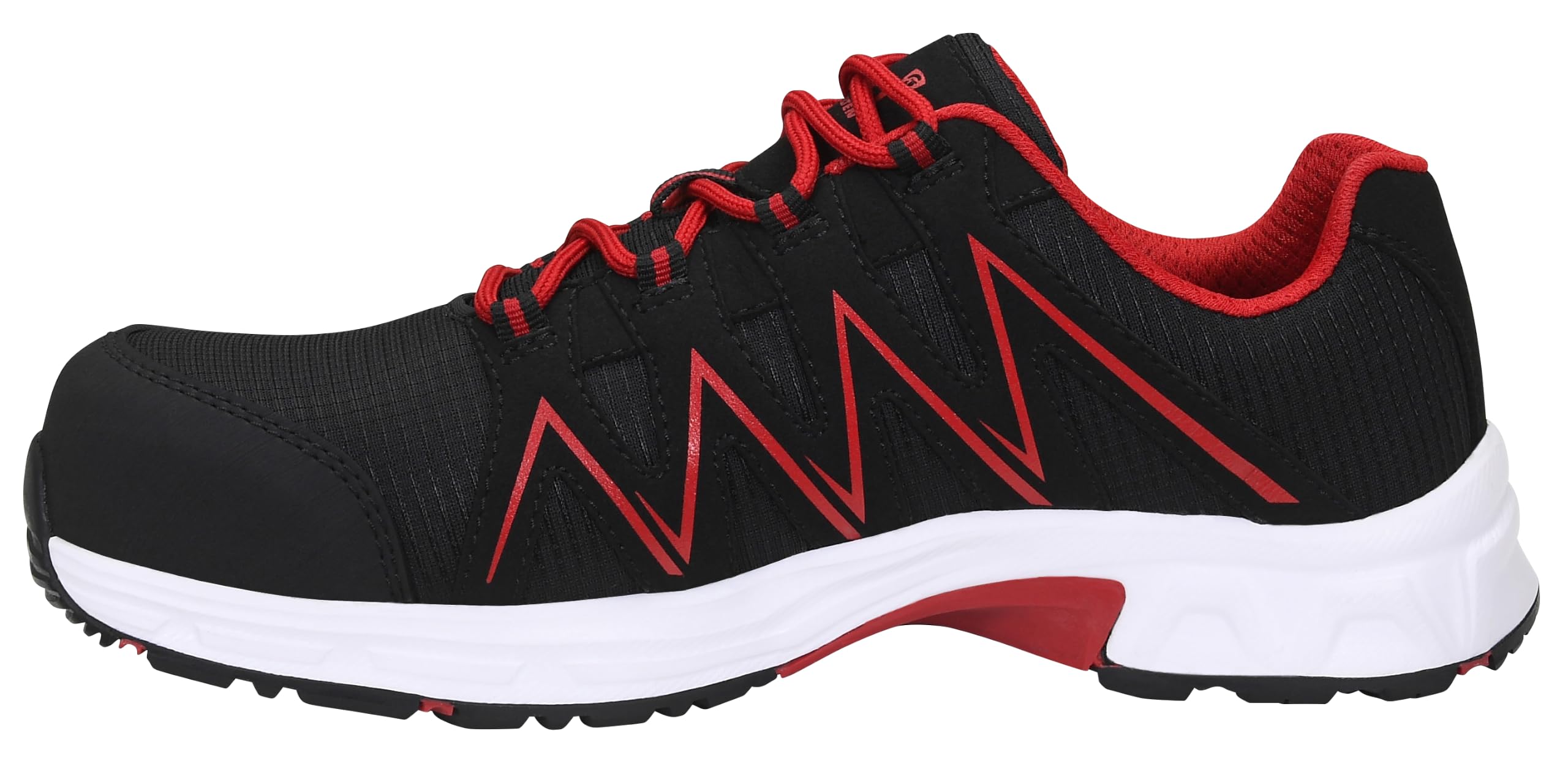 ELTEN jo_Speedy Black-red Low ESD S3S | Sicherheitsschuhe für Damen & Herren, Kunststoffkappe, leicht, atmungsaktiv