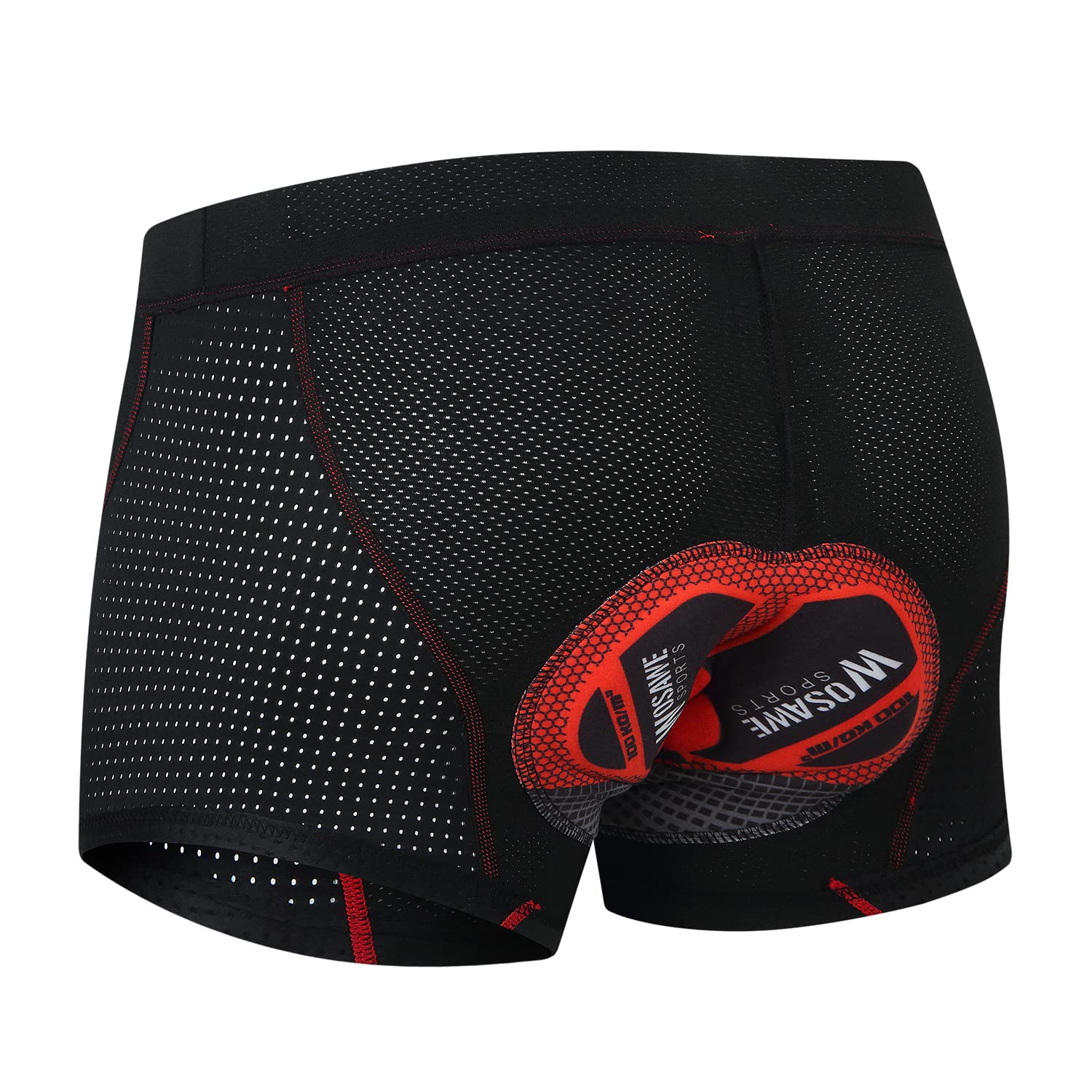 WOSAWE Boxer de cyclisme rembourré pour homme