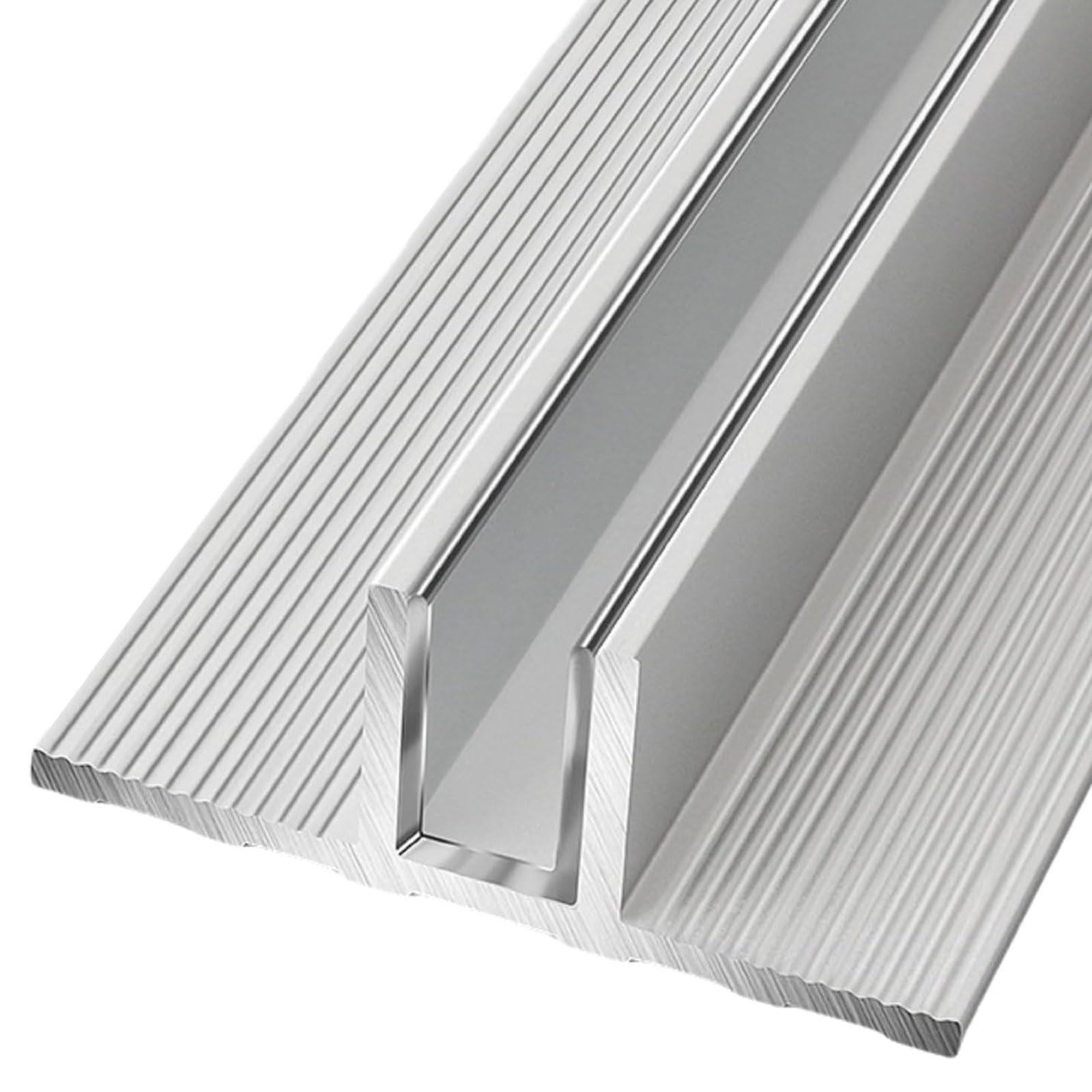 Rail de porte coulissante aluminium profilé fixe en verre T pour canal fixe de cloison