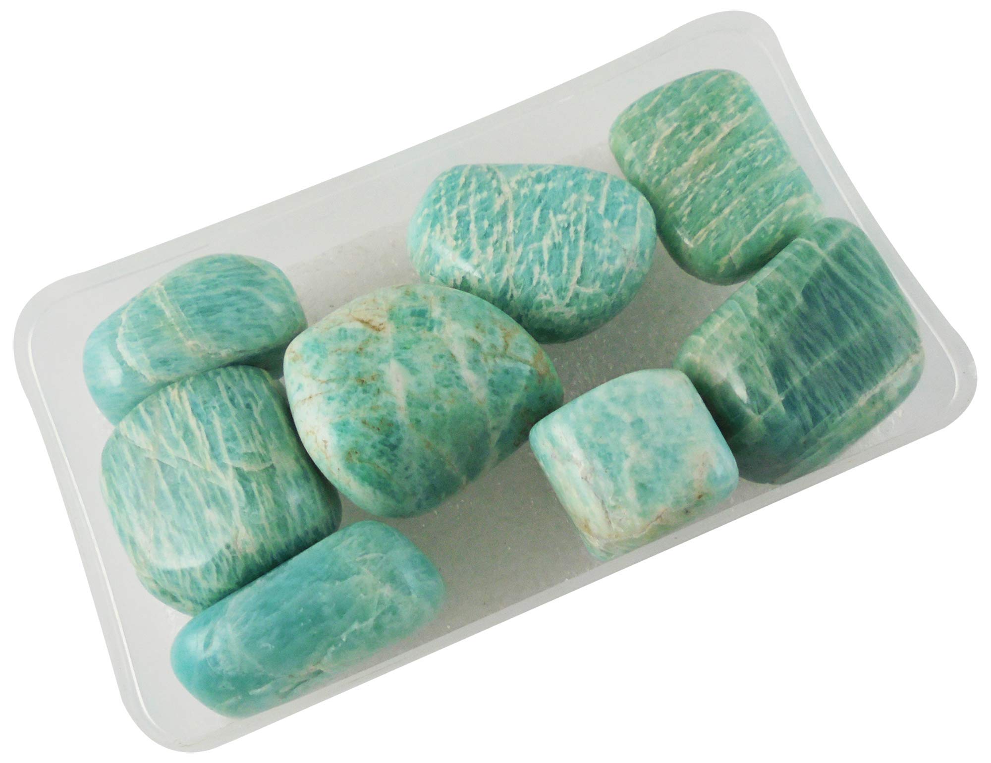 eshoppee 100 gm Amazonite Stone Tumble Gemstone Tumble