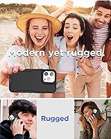 Vista 9 de AICase Funda con Clip tipo Pistolera Compatible con iPhone 15 Pro Max con Protector de Pantalla de Vidrio + Lente de Cámara, Protección Resistente