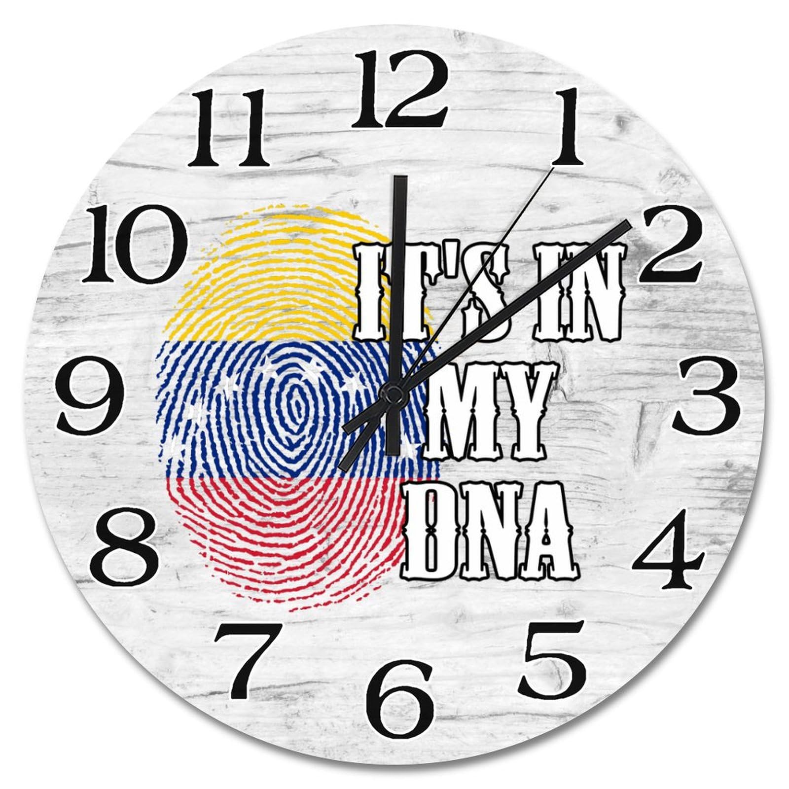Horloge vintage Venezuela pour salon déco rétro à empreinte