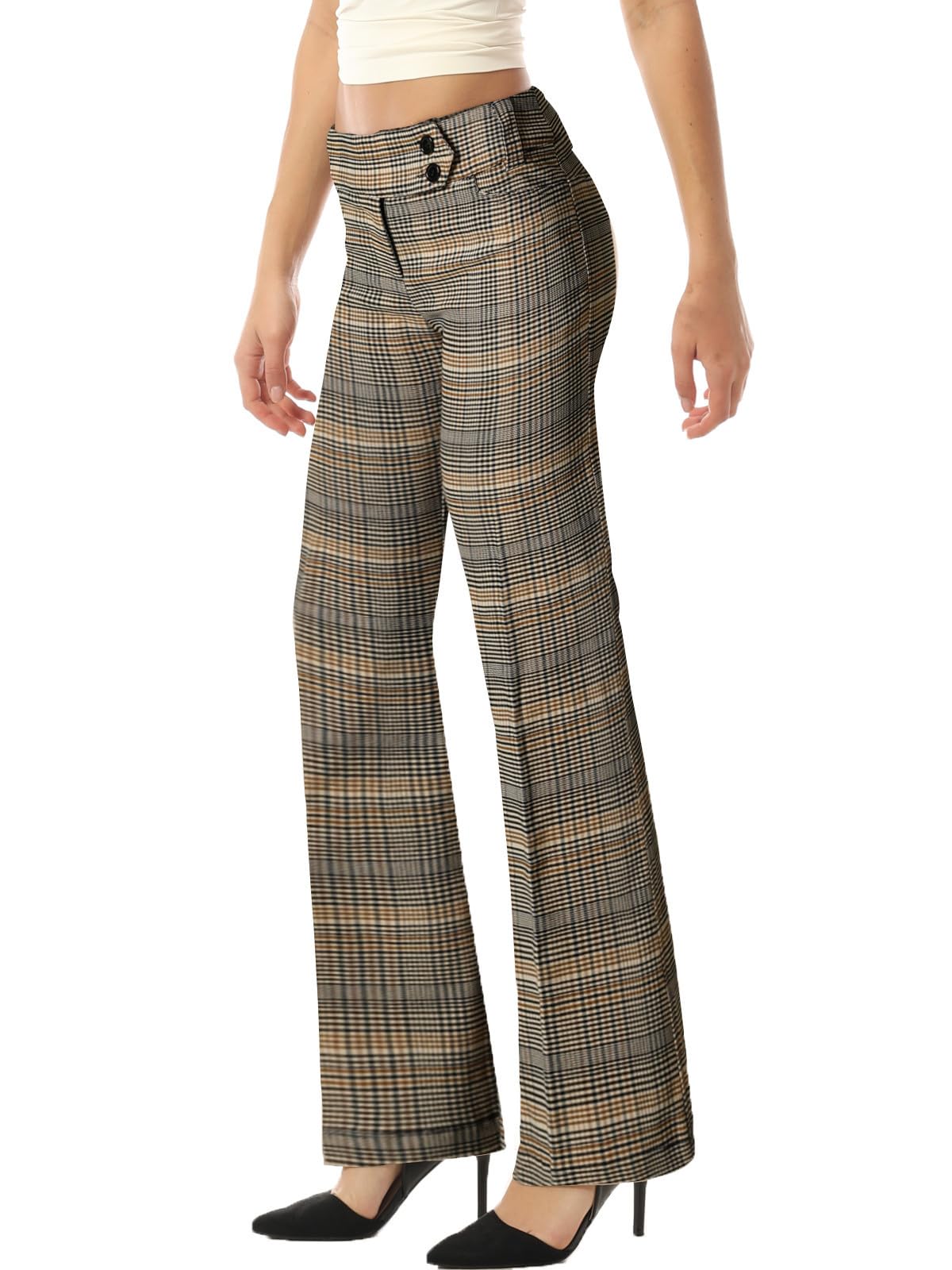 MixMatchy Womens Ultra Stretch Lux Comfort with Flex Motion Bootcut Dress Pants Work Business Office Trousers
