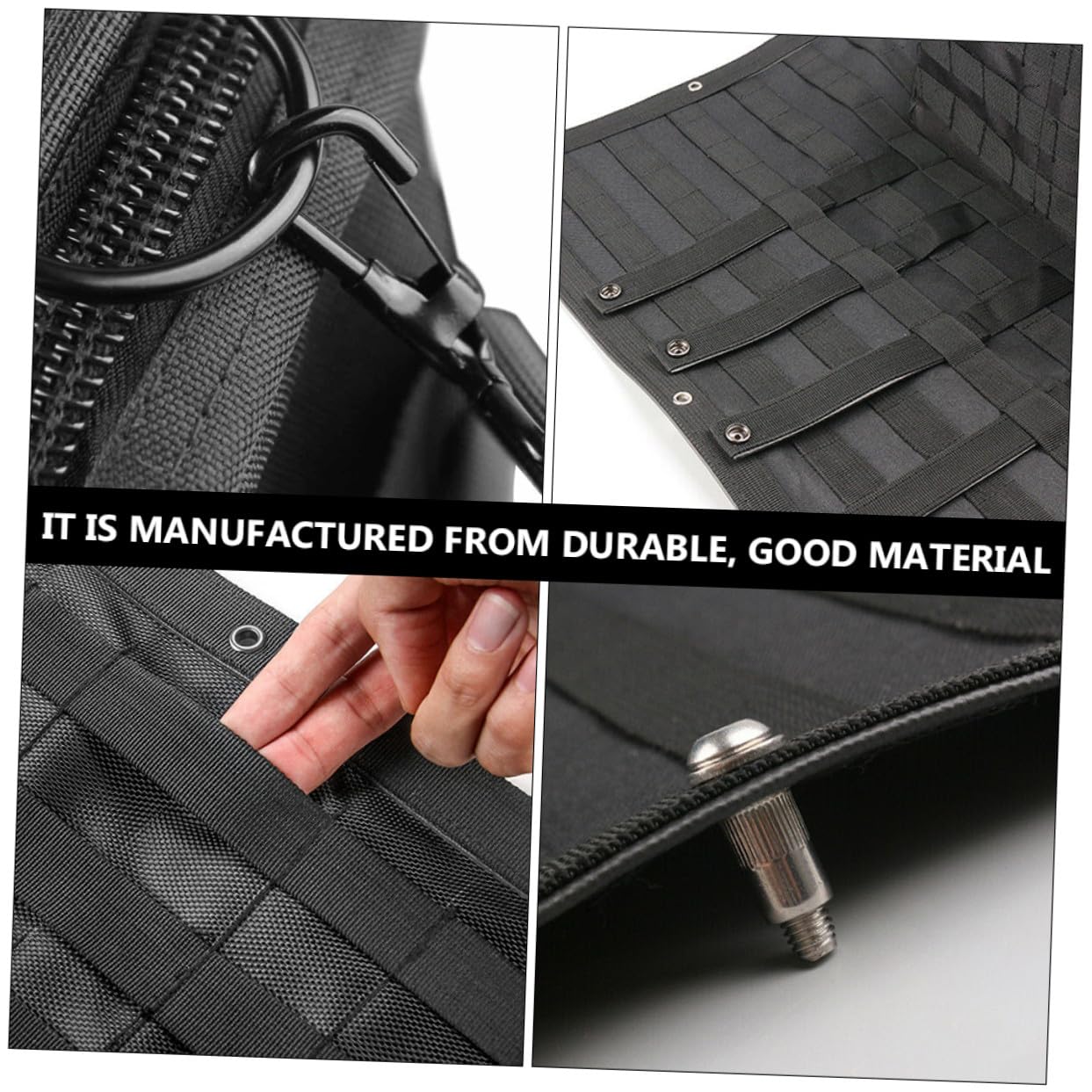 LIFKOME Borsa da Porta Posteriore Fuoristrada Multifunzione in Nylon Nero