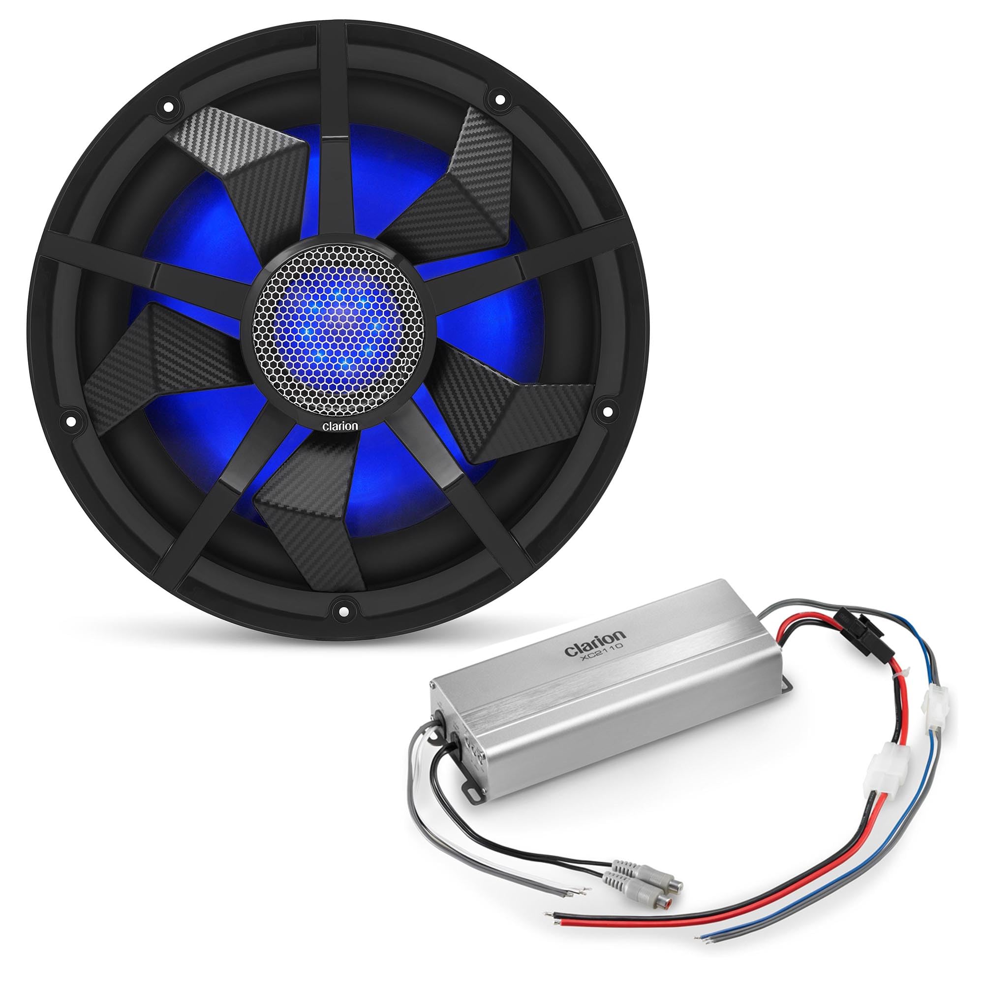Clarion Marine Bass Bundle - CM3013WL 12