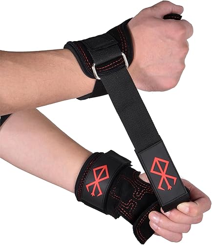 Miniatura 5 de Berserk - Soporte de agarre para levantamiento de pesas, correa de levantamiento de peso muerto, correas de agarre para levantamiento de pesas,