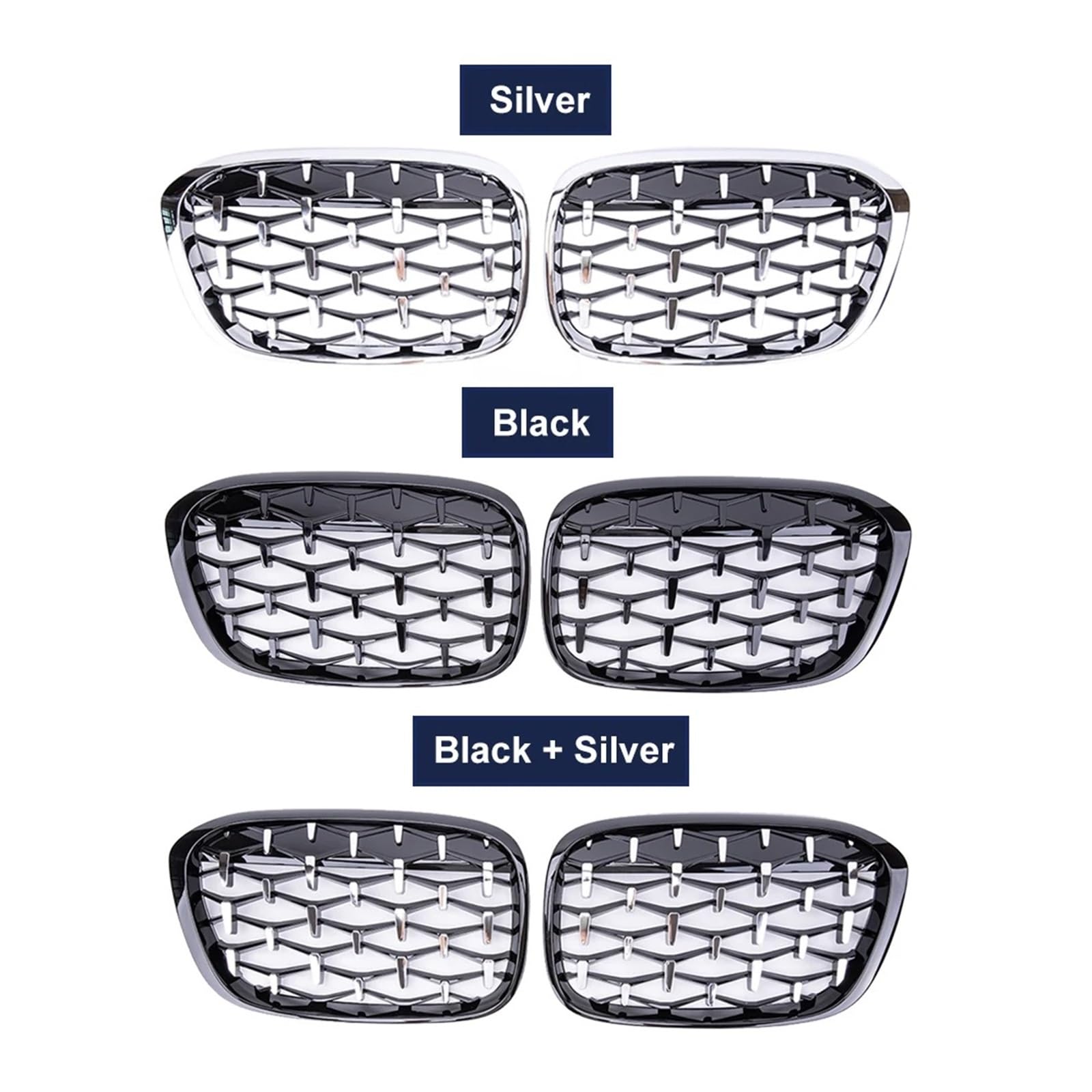 UPGENT Griglia Anteriore per BMW X1 F48 F49 2016-2019 Griglia Sportiva di Ricambio