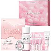 medicube Salmon DNA PDRN Trial Kit | Glass Glow Mini Skincare Set with Toner, Serum &amp; Sheet Mask for Hydrating, Firming, Moisturizing |Gift &amp; Travel Essentials for Women &amp; Girls | Korean Skincare