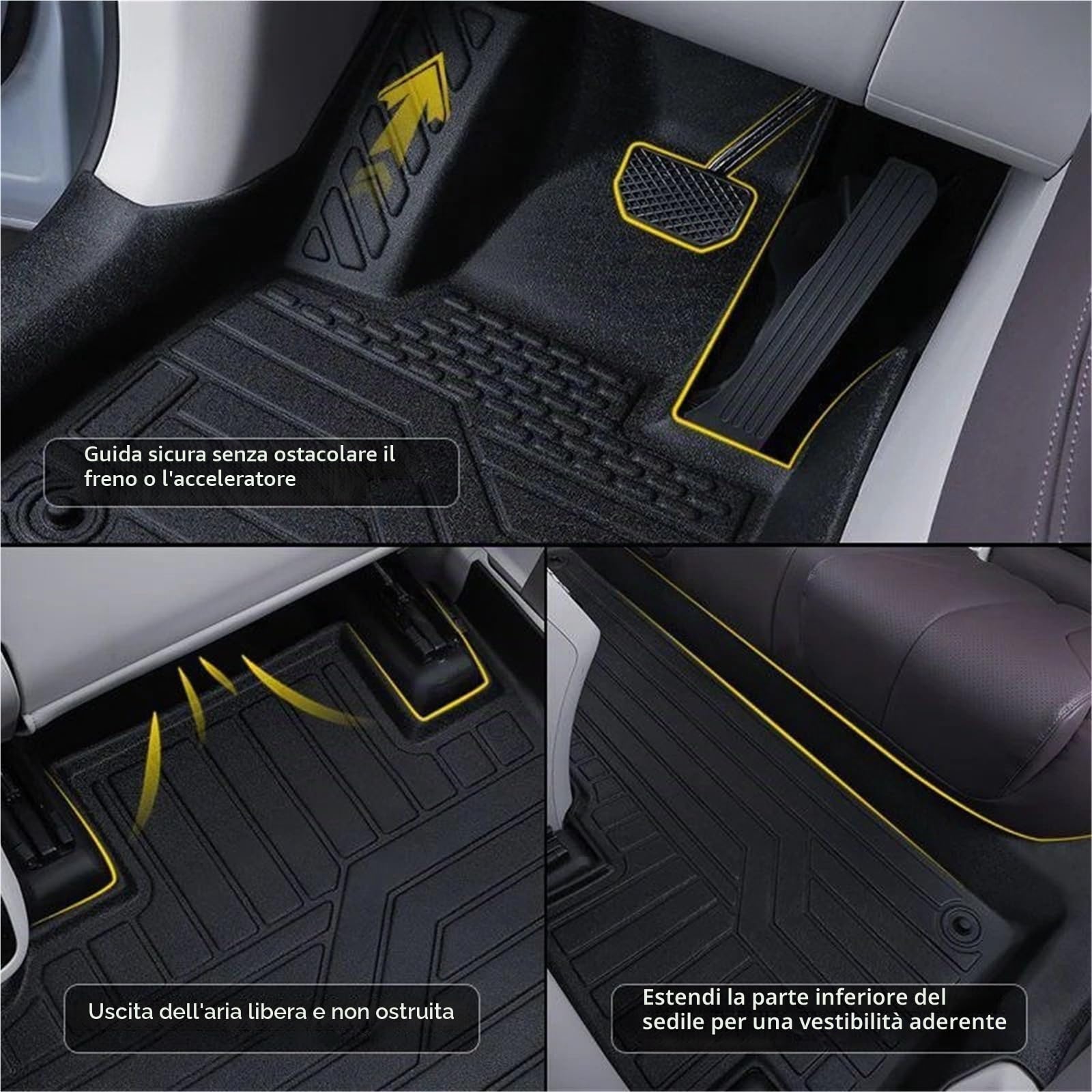 Tappetini In Moquette Per Xcite X-7 DR 6.0 2022 2023 2024 2025 2026 Tappetini Auto In TPE(Fuel Version)