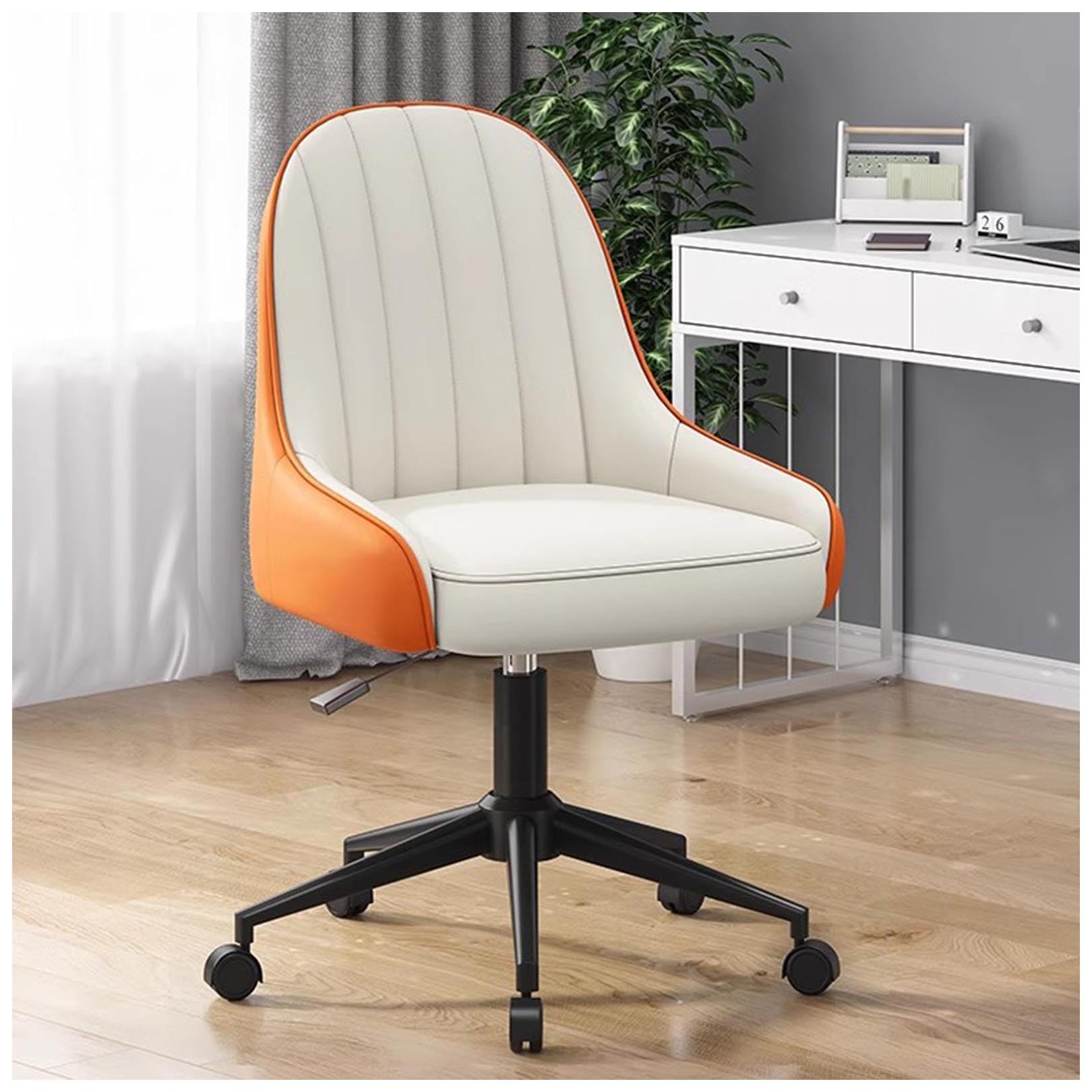 ASerZenith Ergonomic Office Chair, 360° Swivel Adjustable Height Desk Chair With Comfy Back, Leather Computer Task Chair For Home, Office, Easy To Assemble,L-Height 73