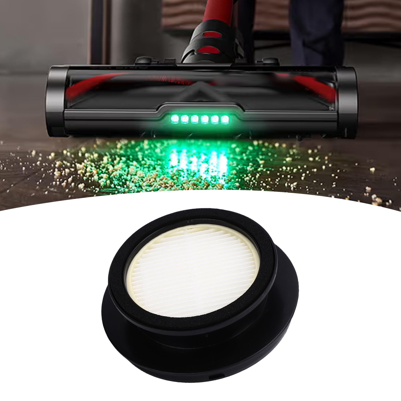 Remplacement de Filtre 3 Pièces, Ensemble de Fixation de Filtre Lavable Réutilisable pour Aspirateur à Main U16FLEX