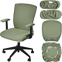 Vista 19 de Tallew Juego de 4 Fundas para Silla de Oficina, Fundas Universales Elásticas para Computadora, Fundas Protectoras Estirasbles para Asiento de Silla