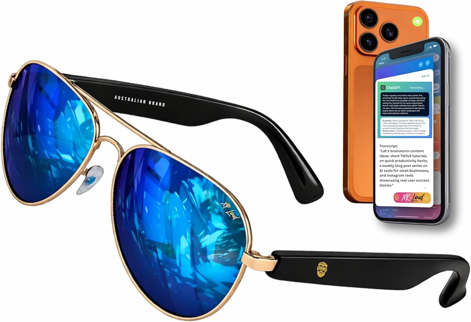 2026 AI Sensible Glasses for Males Girls ChatGPT Enterprise/PoliticsConvo in 170+ Languages, 99percentAccuracy, Audio system 5.3 Siri Android Voice Help Contact Ctrl, Smartwatch Comp Aviator UVA/B UV400 Polarized