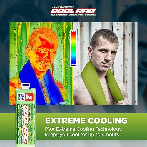 Miniatura 10 de COOL RAG - Toalla de refrigeración extrema para aliviar el calor, toalla de refrigeración de PVA para entrenamiento, gimnasio, correr y para otros