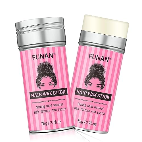 SUOFEIYA Barra de cera para el cabello, barra de cera para pelucas de cabello, palo para mujer, cera de peinado no grasosa, barra de pomada para el