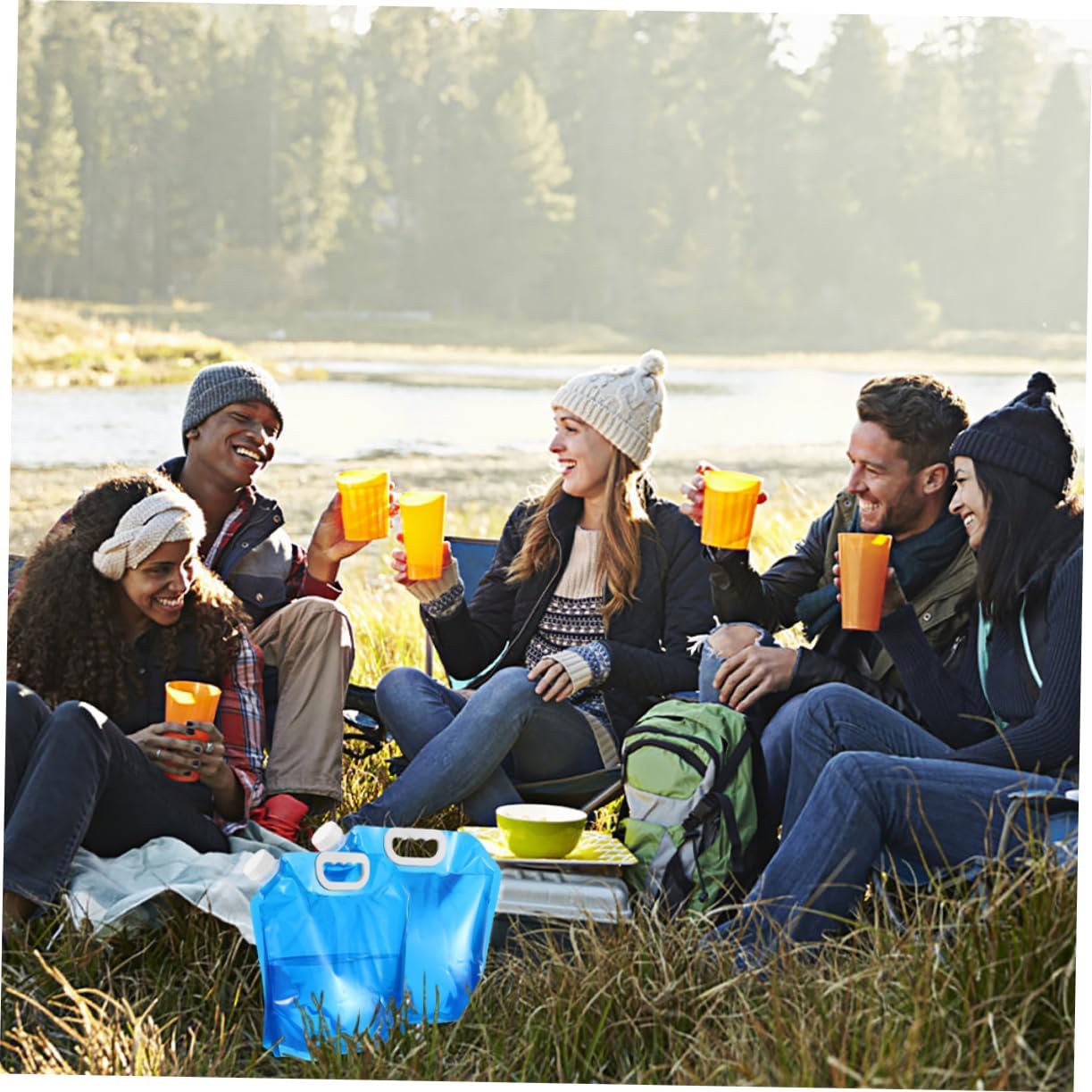 SUPVOX 2pcs Material Water Storage Bag Large for Outdoor Camping Hiking Water Containers