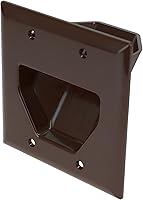 Vista 21 de DATA COMM Electronics 45-0001-BK - Placa empotrable de bajo voltaje de 1 banda, ocultador de cables, gestión de cables en la pared, cubierta