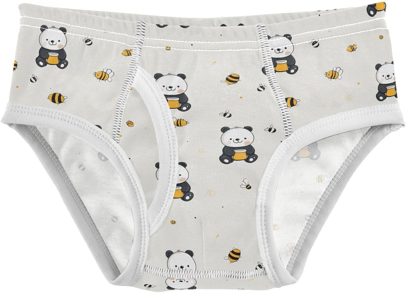 visesunny Boys Training Underwear Smile Bear Bee Breathe Cotton Potty Briefs Size 2T-8Y for Toddler