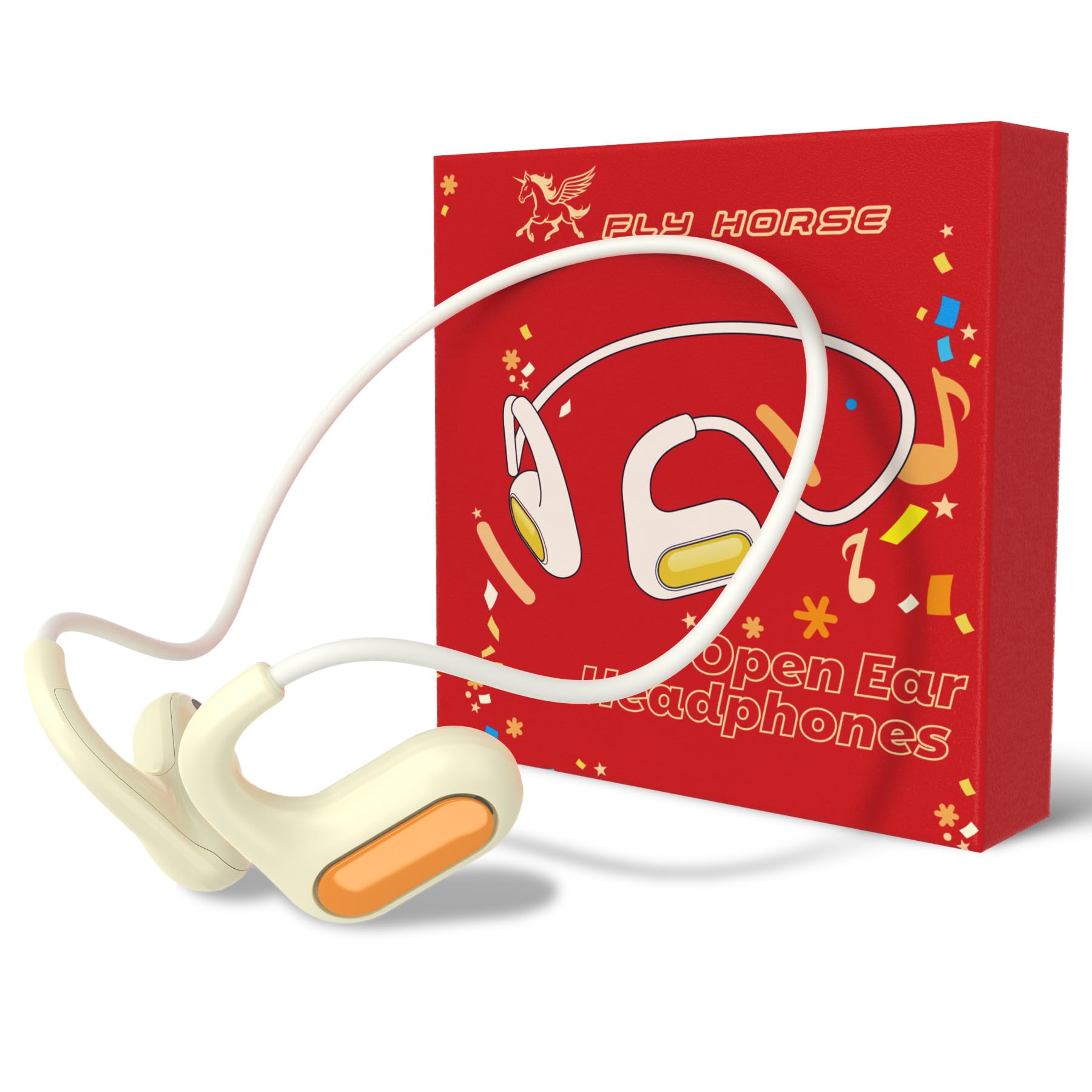 Generic CBE-01 Kids Open Ear Bluetooth 5.2 Wireless Headphones, Red, Perfect for School & Outdoor Activities, 6-15 Years