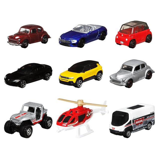 Foto 6 de 7 de Matchbox Pack de 9 Coches Juguetes, Modelos Surtidos (Mattel X7111)