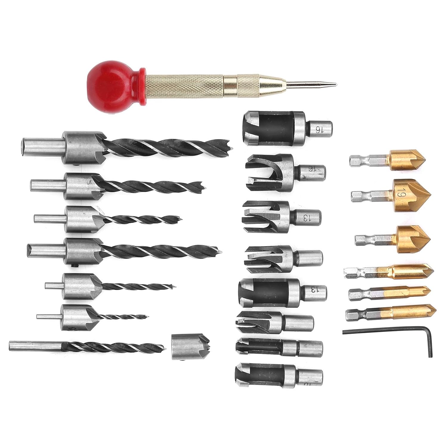 Woodworking Chamfer Drilling Tools, Woodworking Drilling Bit Chamfer Hole Countersink Drill Tools Industrial Supplies, Countersink Bit