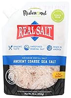 Vista 6 de Redmond Real Sea Salt - Natural Unrefined Gluten Free Kosher, 16 Ounce Pouch (2 Pack)
