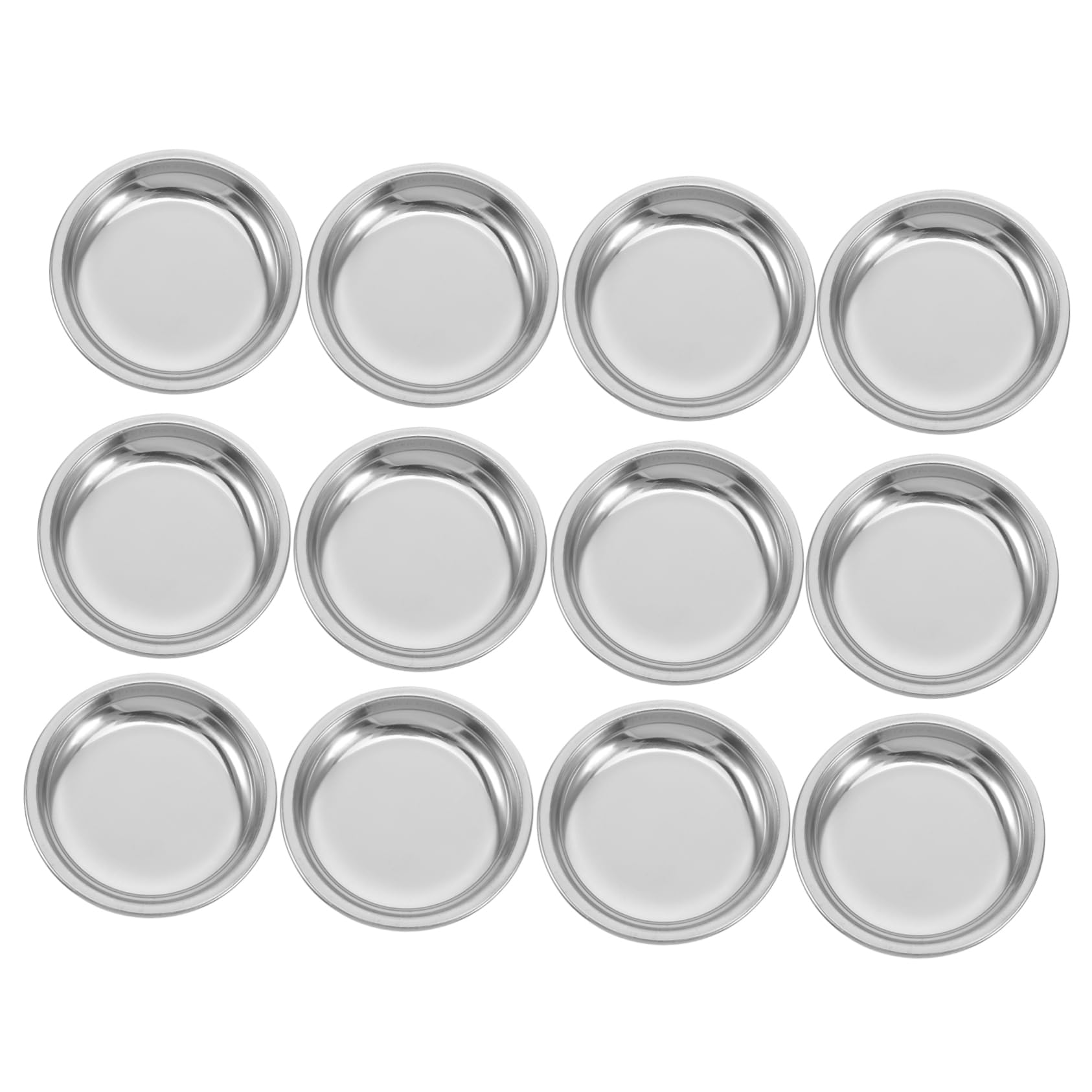 ULTECHNOVO 12pcs Stainless Steel Tea Bag Saucer for Tea Accessories Antidrip Design Keeps Clean and Versatile for Strainers and Bags
