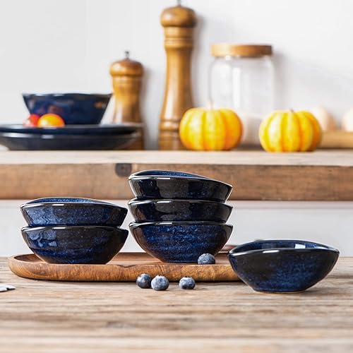Miniatura 7 de vicrays Cuencos de cerámica para salsa  Pequeños recipientes de inmersión para embutidos para cocinar, condimentos, plato de aceite, mini platos de