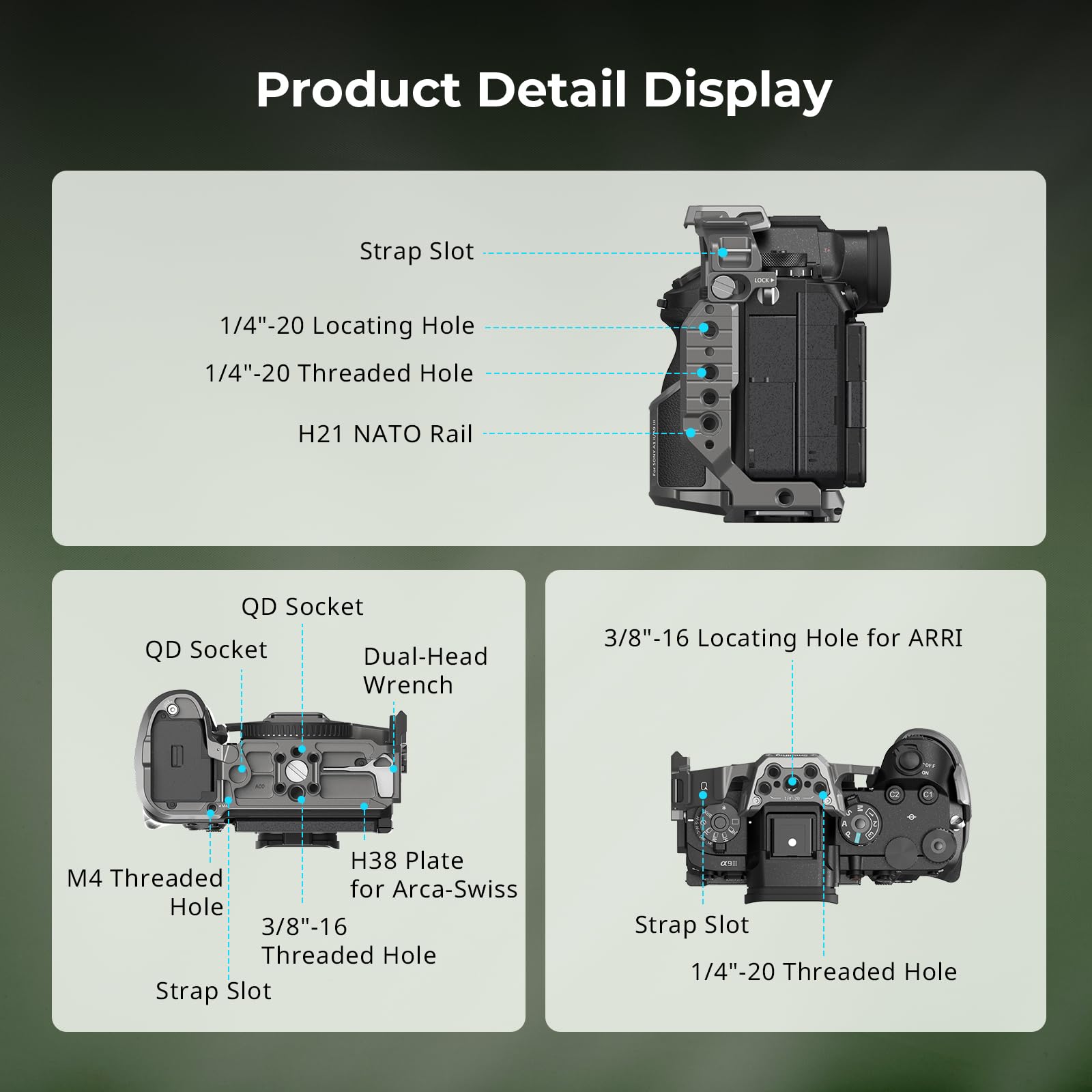 SmallRig Cage for Sony Alpha 1 II/Alpha 9 III 5187 : Amazon.in